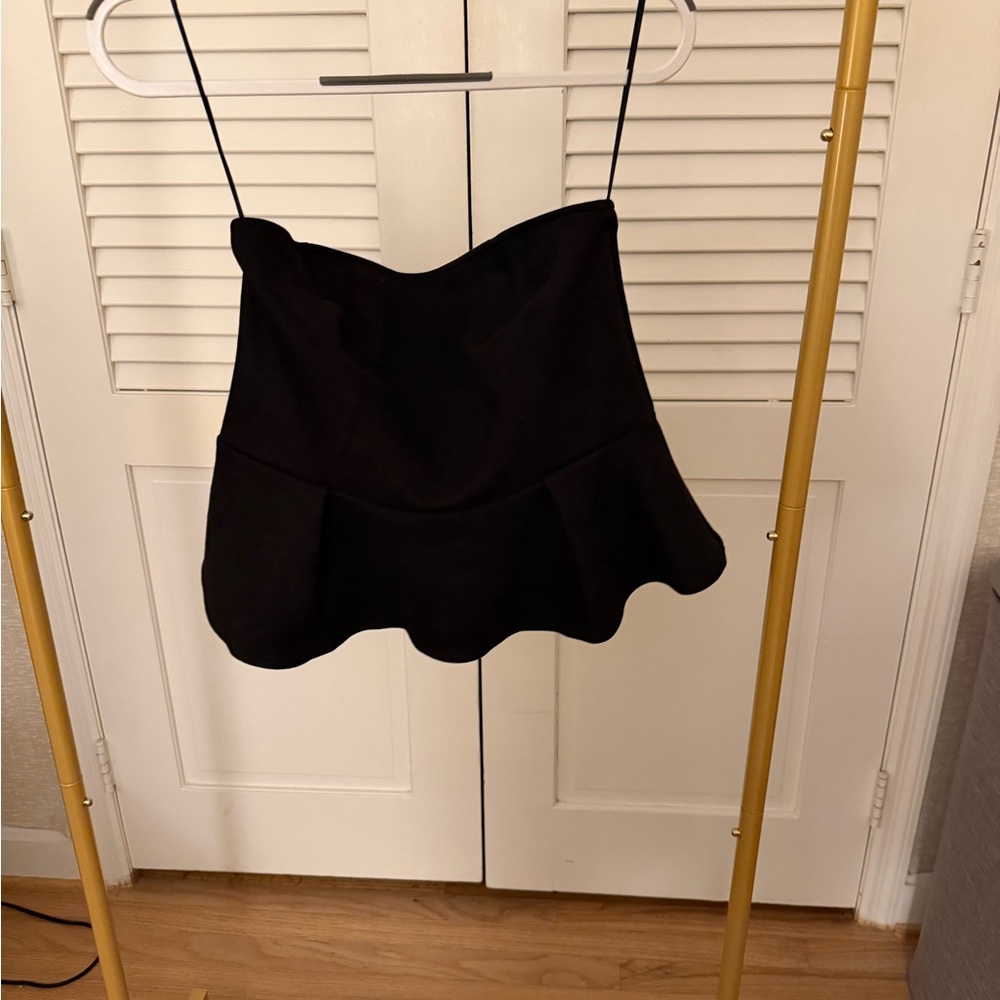 H&M Elegant Black peplum Top